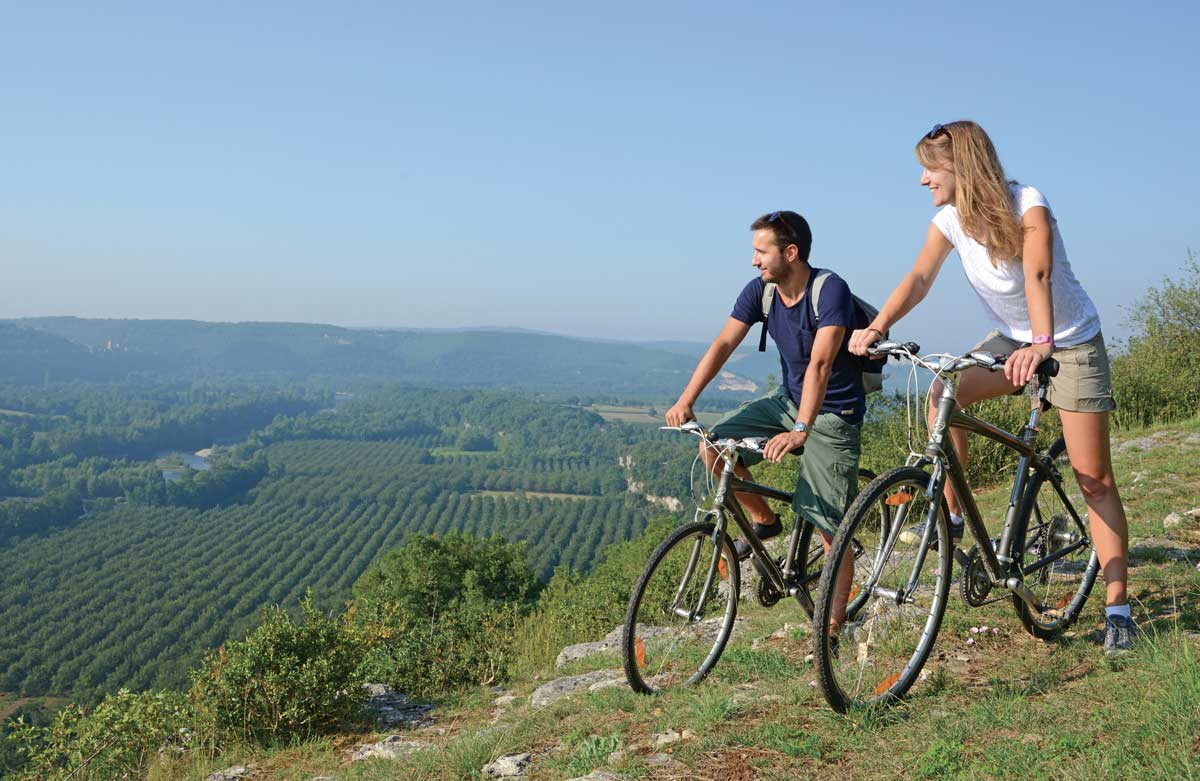 Couple en vélo