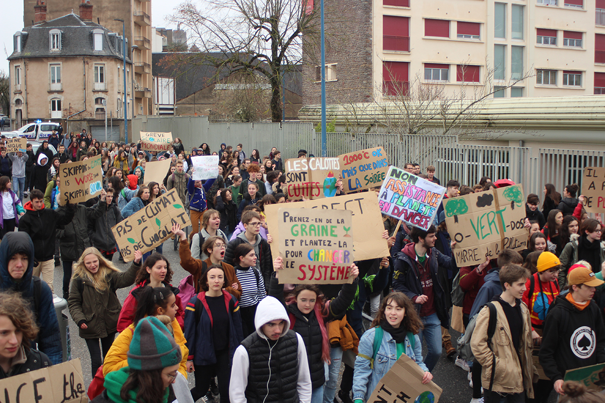 Manifestation pour le climat à Rodez