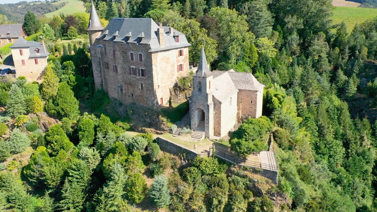 Chateau de Gironde vue aérienne